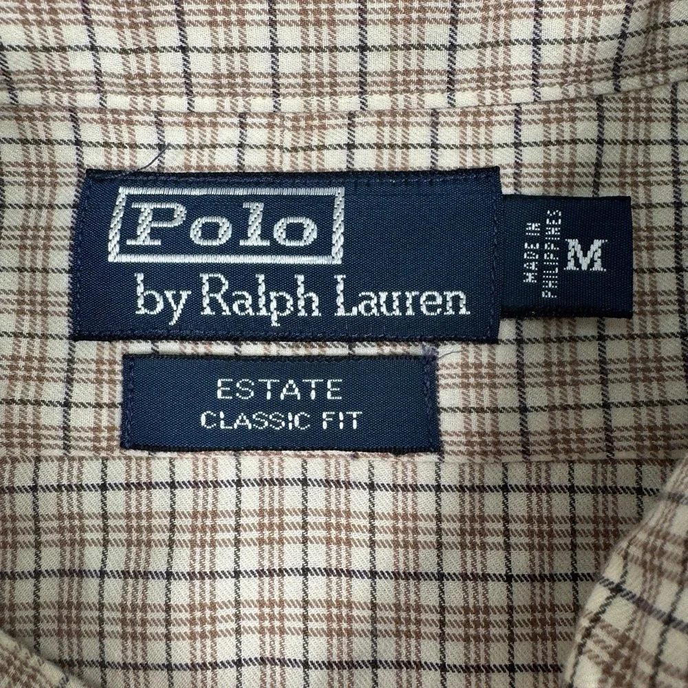 Polo Ralph Lauren Estate Shirt Men's Medium Classic Fit Button Up Cutaway Collar
